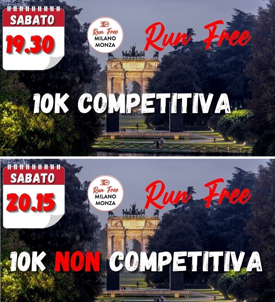 10K Competitiva e Non: gli appuntamenti clou di Parco Sempione Run Free - sabato 19 giugno