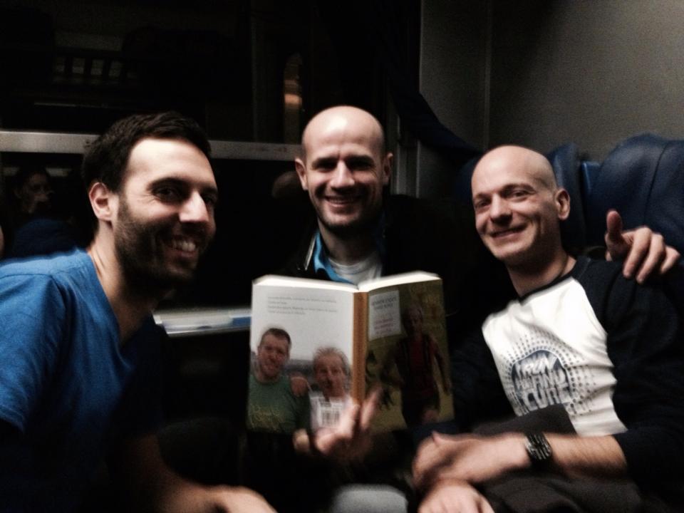 Andrea Vandoni, Stefano Finizio e Matteo Zardini in viaggio verso Sondrio si documentavano così...