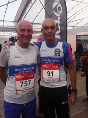 Daniel Facchinelli e Maurizio Colombo al via alla Parma Marathon