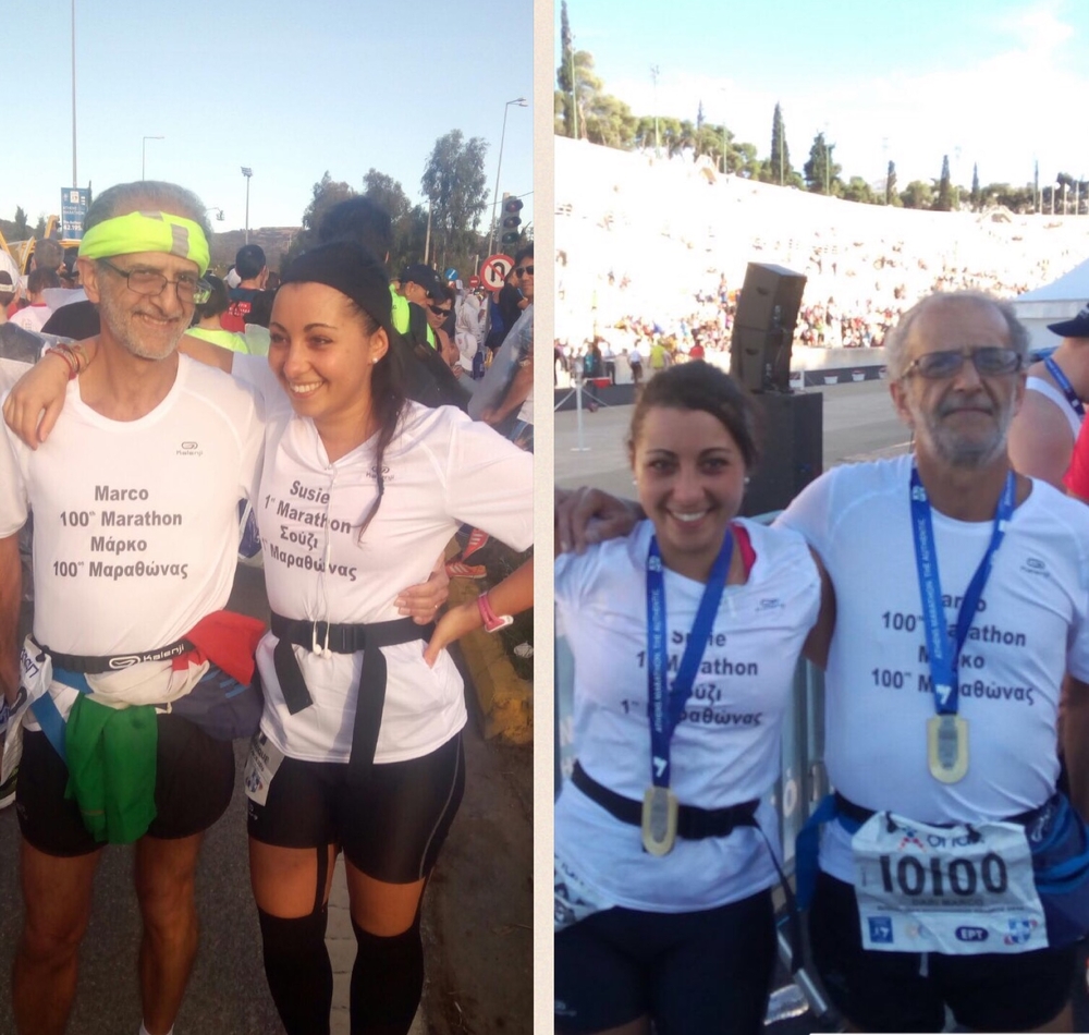 101 maratone in due: la famiglia Dari trionfa ad Atene!